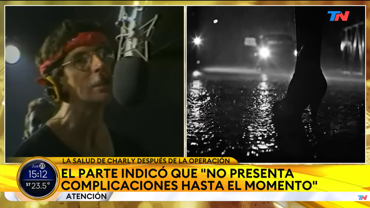 Charly García evoluciona de forma favorable. Charly García evoluciona de forma favorable.