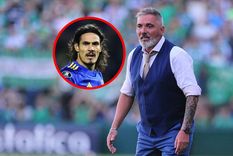 Rondina y su consejo a Cavani. Foto: MDZ