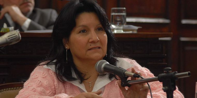 Mireya Díaz (PJ), por las condicones climáticas, no llegó a San Rafael. Foto: gentileza