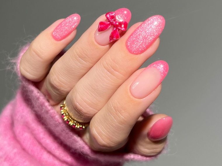 ¡Elige el estilo coquette en tus uñas! Foto: Byrdie