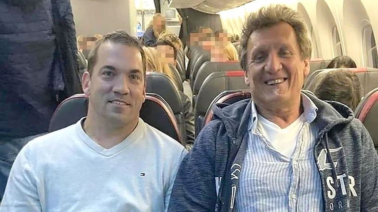 Achard y Longhi. Acusado y víctima, respectivamente, del crimen Foto: archivo