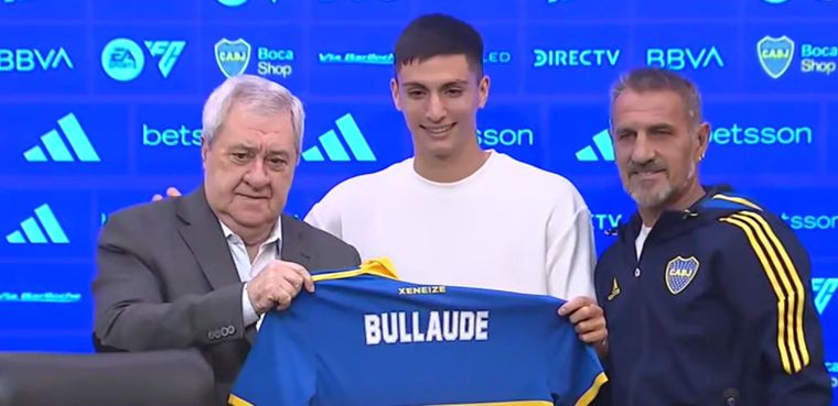Bullaude, junto a Ameal y Cascini: el mendocino es nuevo jugador de Boca