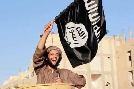 Bandera de ISIS. Bandera de ISIS.