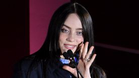 Billie Eilish en la entrega de los premios.