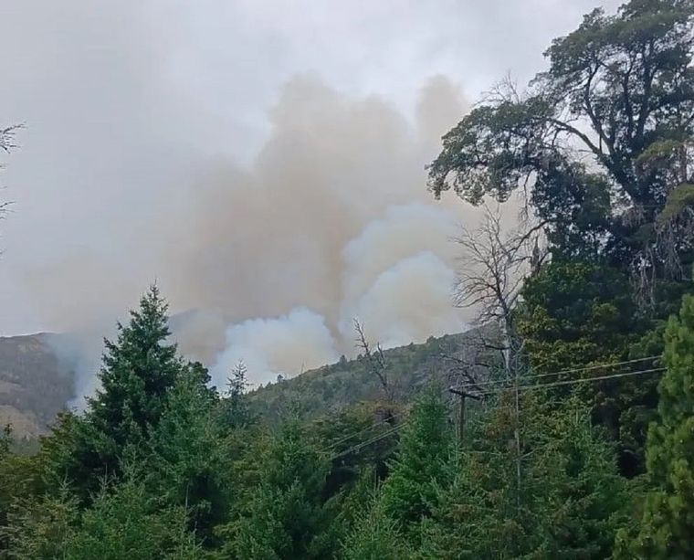 El incendio se originó el sábado 22 de febrero en el cerro Meta Foto: X @CatClaudio