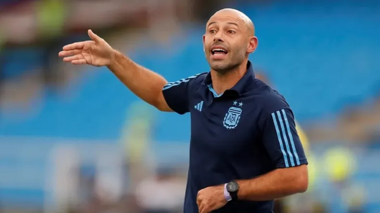 Mascherano comienza a trabajar con la Sub 23. Foto: @Argentina
