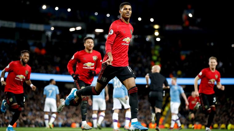 Rashford abrió la cuenta para el United. DPA