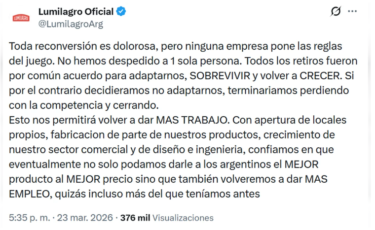 Lumilagro tras generar el escándalo. Lumilagro tras generar el escándalo.