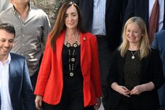 Victoria Villarruel y Hebe Casado en la provincia de Mendoza Foto: ALF PONCE MERCADO / MDZ