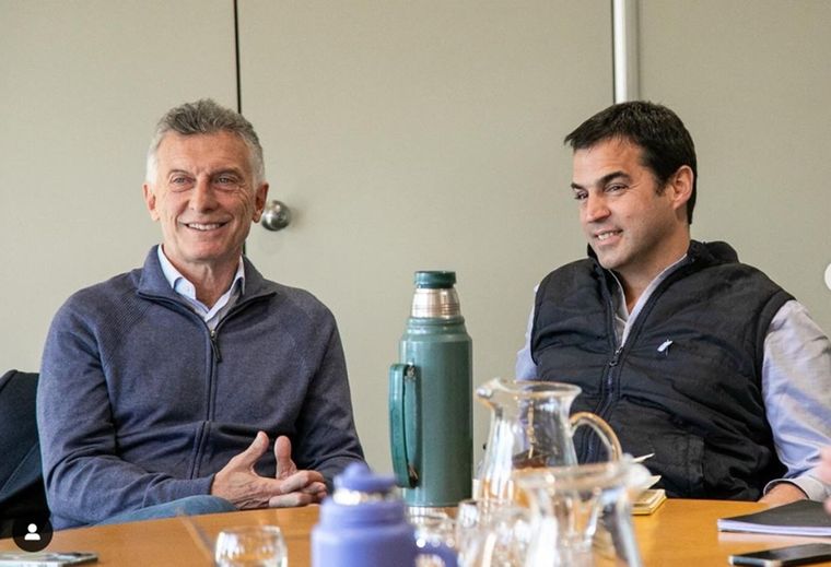 Ramón Lanús junto a Mauricio Macri.