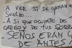 El papel intimidatorio que recibieron las docentes de una escuela primaria