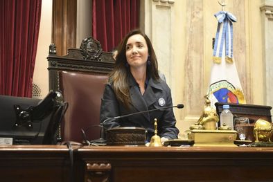 MDZol | Villarruel en el estrado presidencial del recinto del Senado. Foto: Instagram