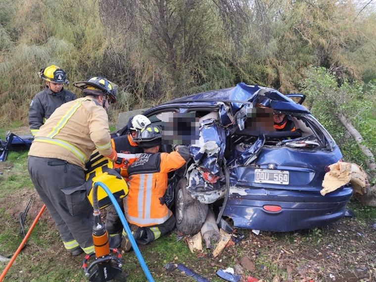 Así quedó el rodado involucrado en el accidente Foto: gentileza Los Andes Online