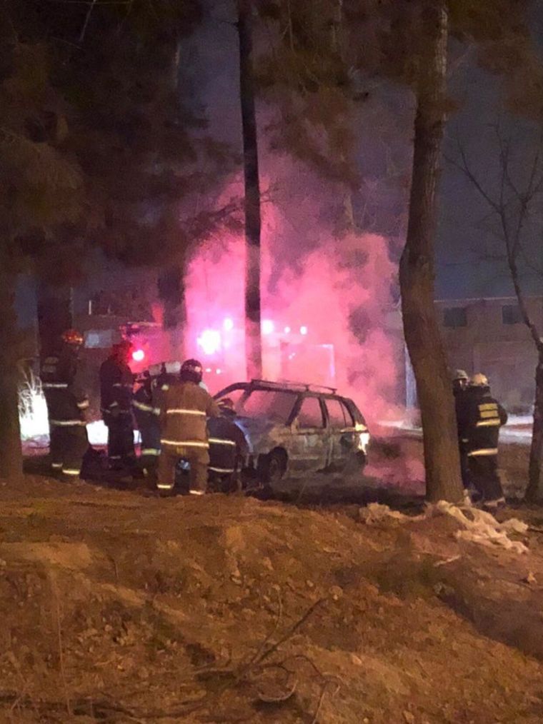 El incendio ocurrió durante la madrugada Foto: Gentileza Facu Monteavaro