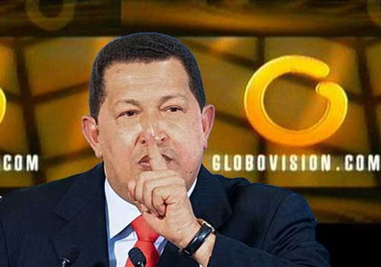 Otra vez cuestionan al presidente Chávez por la libertad de prensa. Foto: Web