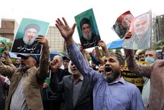 En Irán hubo protestas luego de la muerte de Hassan Nasrallah. Foto: EFE