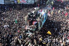 video: estampida dejo 35 muertos en el funeral de soleimani
