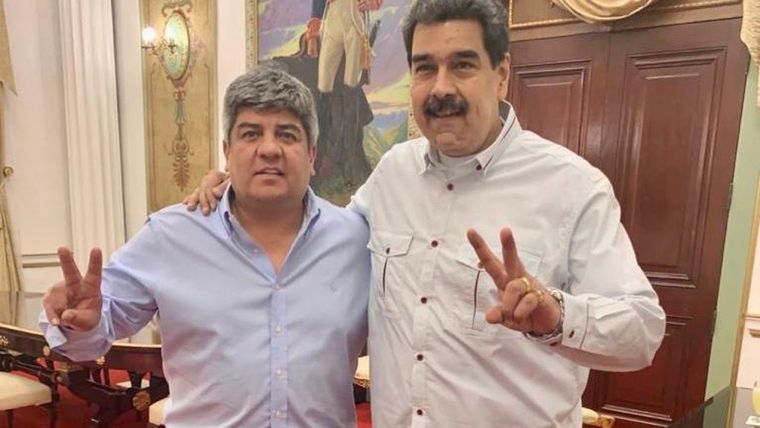 Pablo Moyano y su apoyo a Nicolás Maduro en WhatsApp.