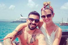 El Pocho Lavezzi y Yanina Screpante