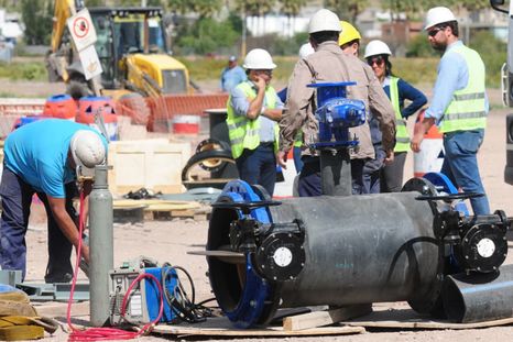 Pasadas las 17 se terminaron los trabajos de Aysam Pasadas las 17 se terminaron los trabajos de Aysam