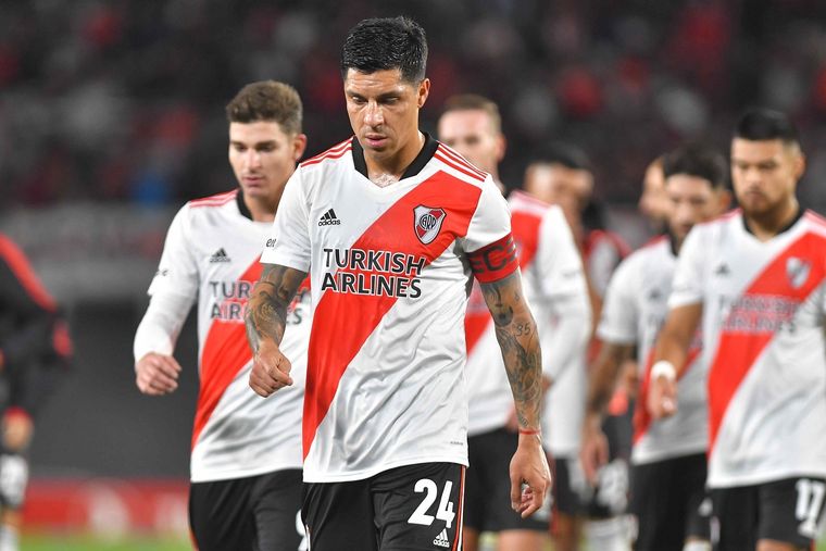 Enzo Pérez dio la cara tras la derrota. Foto: Télam