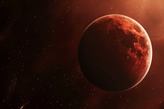 Este planeta sorprende por su atmósfera Foto: Imagen generada por Mid Journey