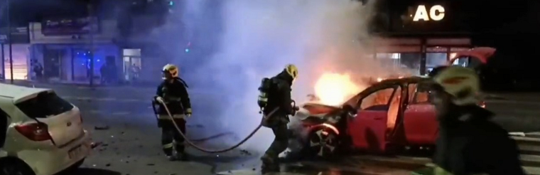 Choque, vuelco y heridos Foto: NA