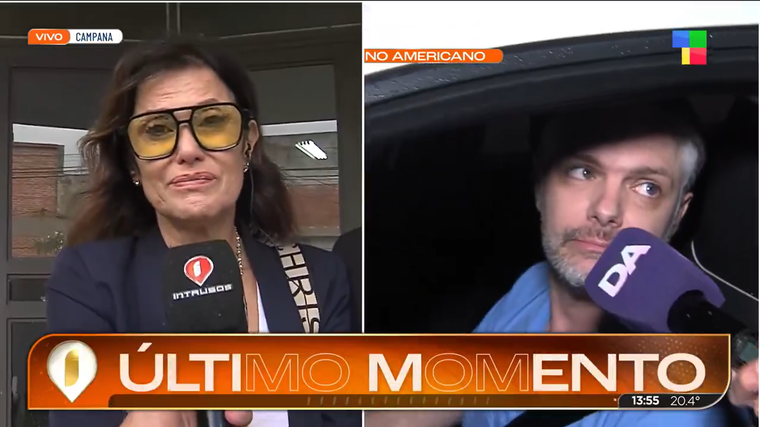 María Fernanda Callejón lloró tras la audiencia. María Fernanda Callejón lloró tras la audiencia. 