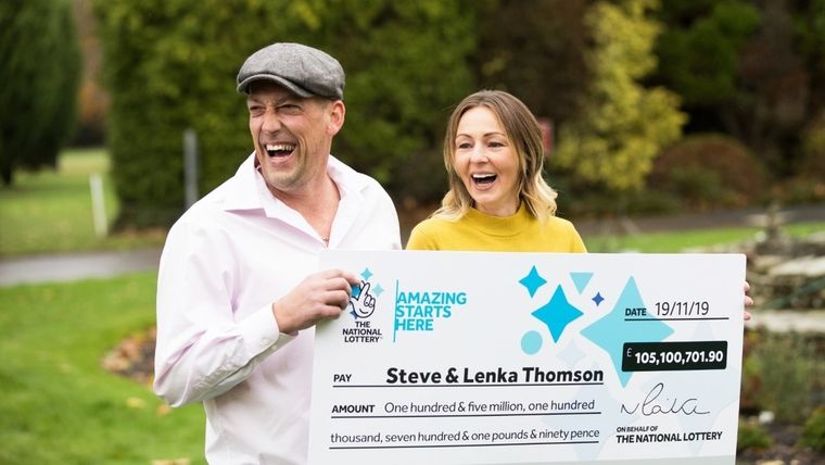 Steve Thomson y su mujer.