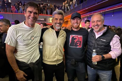 La música reunió a cuatro intendentes mendocinos.