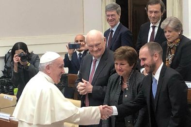 MDZol | El Papa nombró Martín Guzmán como miembro de la Pontificia Academia de Ciencias Sociales del Vaticano,una plataforma que sirvió para lograr un acercamiento con las autoridades del FMI. Foto: Telam