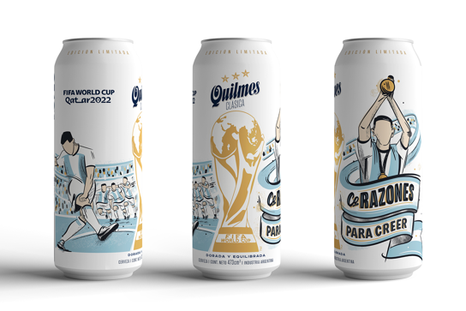 Las nuevas latas de Quilmes por el Mundial 2026 Las nuevas latas de Quilmes por el Mundial 2026