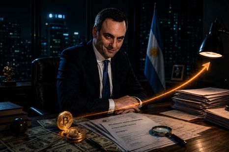 El jefe de Gabinete, Manuel Adorni, dijo que ganó US$300.000 con Bitcoin. El jefe de Gabinete, Manuel Adorni, dijo que ganó US$300.000 con Bitcoin.