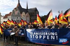 Manifestación callejera de Alternativa para Alemania. Foto: GETTY IMAGES