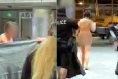 La mujer charló con los viajeros, mientras hacía su paseo. Foto: Evening.