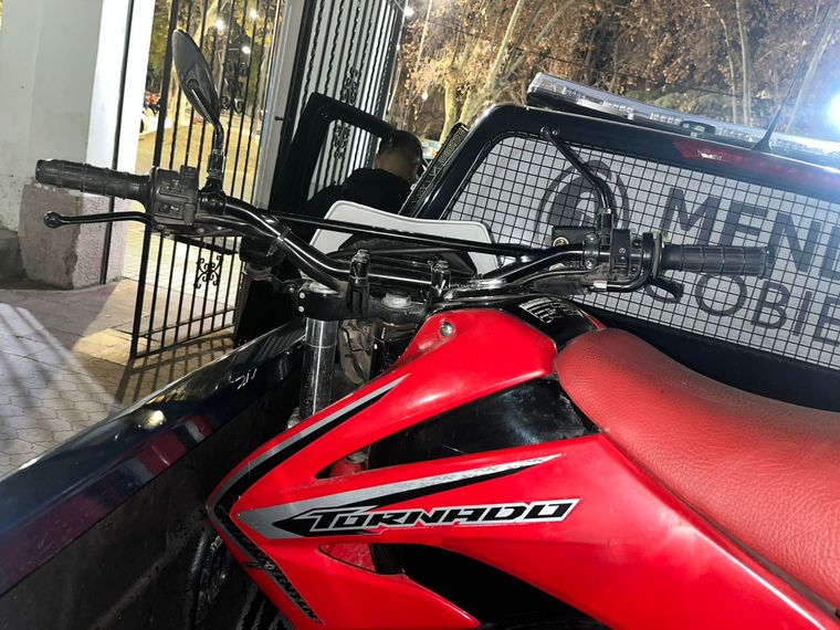 La Honda XR 300 Tornado que fue recuperada en el procedimiento. La Honda XR 300 Tornado que fue recuperada en el procedimiento. 