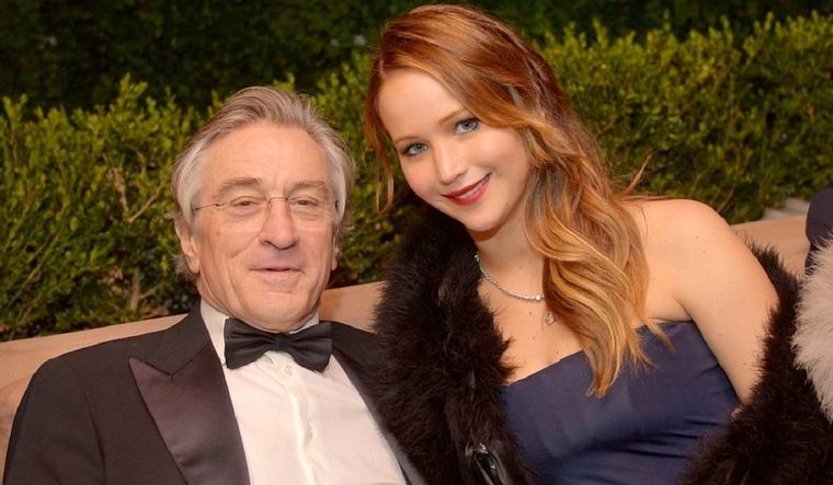 Jennifer Lawrence y un particular episodio junto a Robert De Niro.