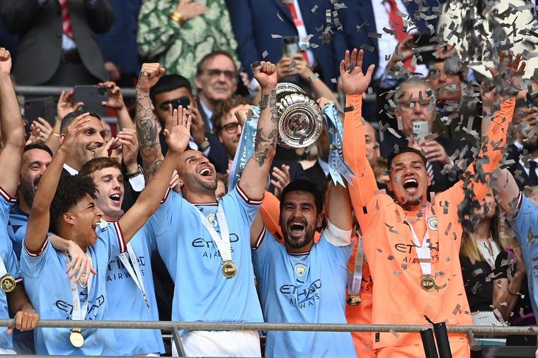 El City se coronó campeón de la FA CUP. Foto: EFE