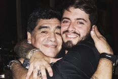 la emotiva despedida de diego maradona junior a su papa