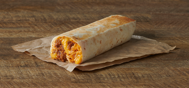 El cheese burrito es una alternativa espectacular si estás buscando un plato con queso. Foto: Taco Bell