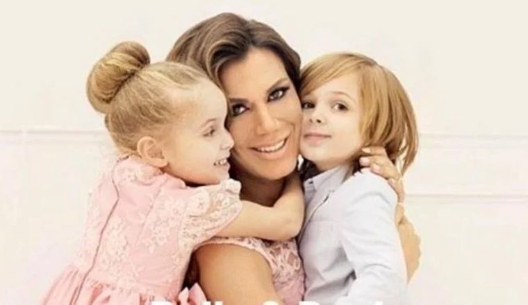 Flor y sus mellizos De la V está emocionada por su crecimiento