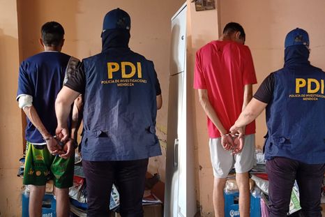 Los delincuentes que integraban la banda que asaltaba choferes de plataformas.&nbsp;