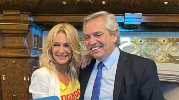 Yanina Latorre y Alberto Fernández