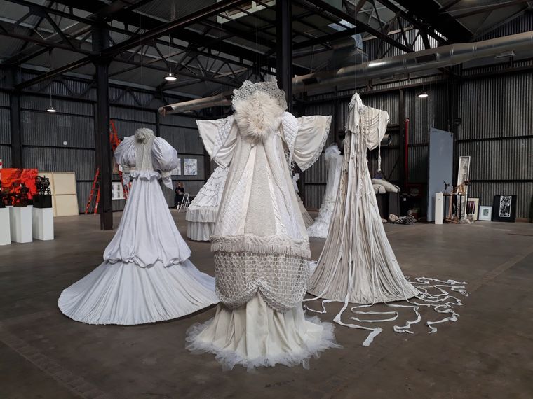 Exposición en la Nave Cultural, año 2019. Exposición en la Nave Cultural, año 2019.