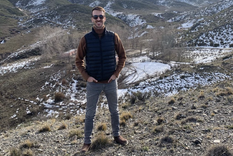 Santi Mayorga disfrutando de la montaña mendocina, una de sus pasiones. Foto: Instagram