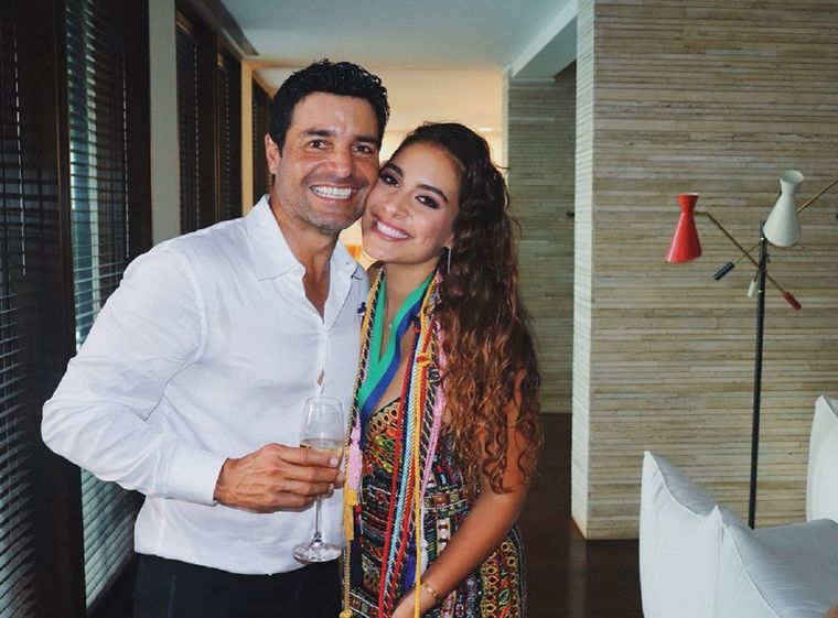 Chayanne junto a su hija Isadora Figueroa Foto: Instagram