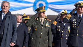 El canciller Pablo Quirno y el ministro de Defensa Carlos Presti.