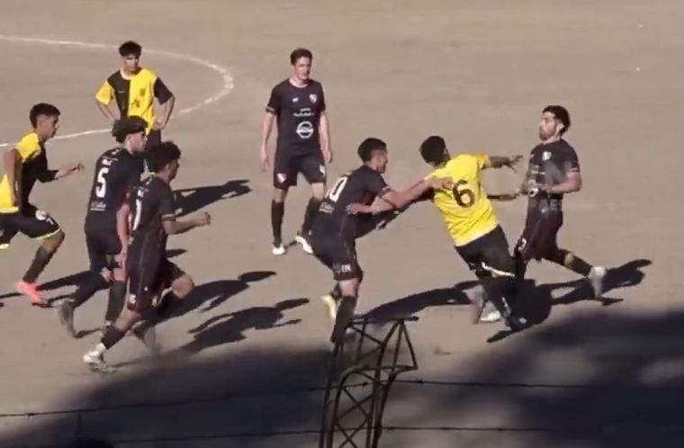 La batalla campal en San Rafael.&nbsp;