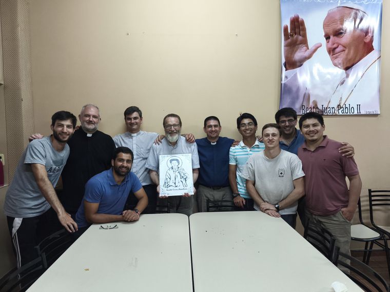 Solo pudimos agradecer: a Brochero, por su ejemplo, a María, por caminar siempre a nuestro lado.