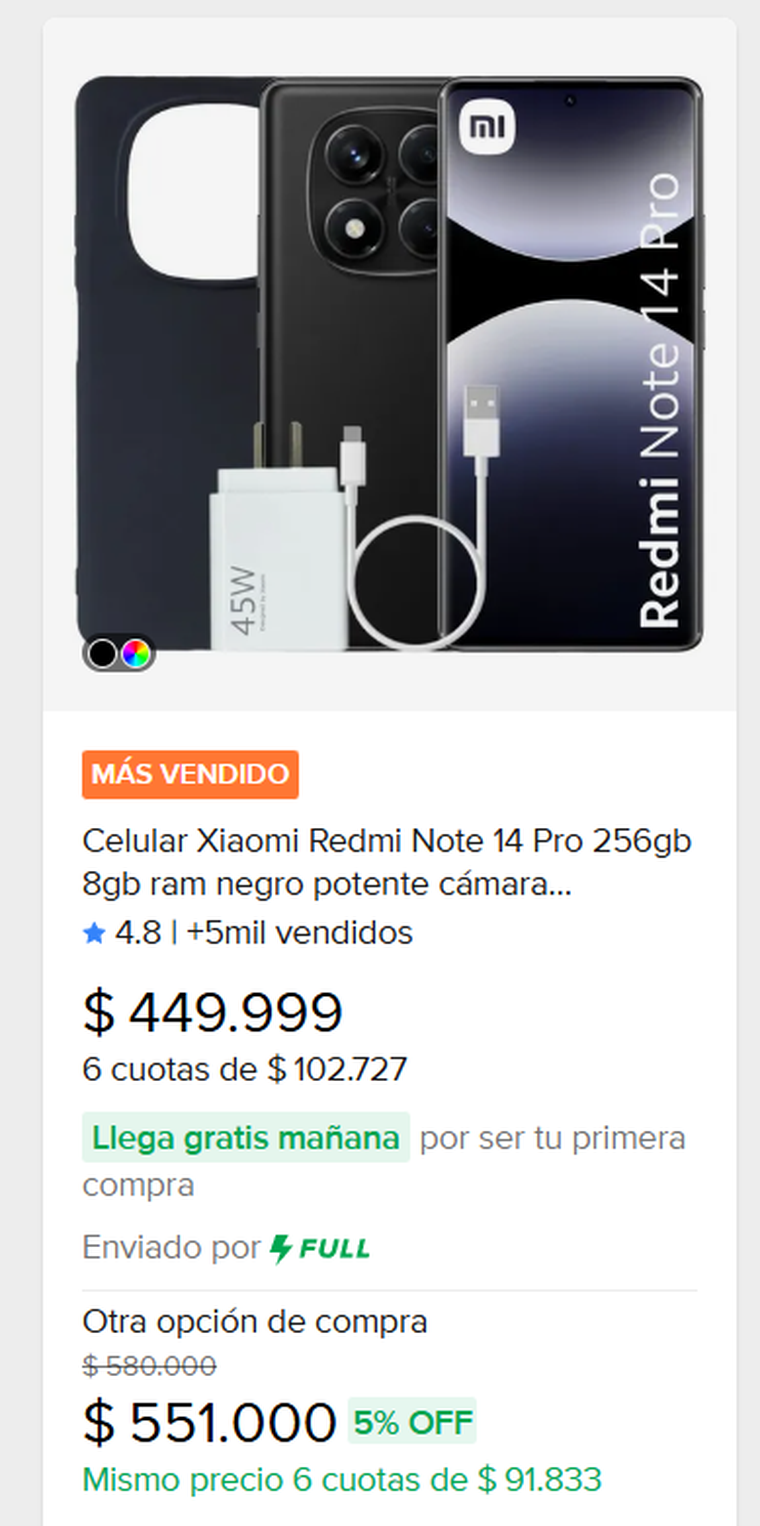 Redmi Note 14 Pro: precio de los gama media del año. Redmi Note 14 Pro: precio de los gama media del año.